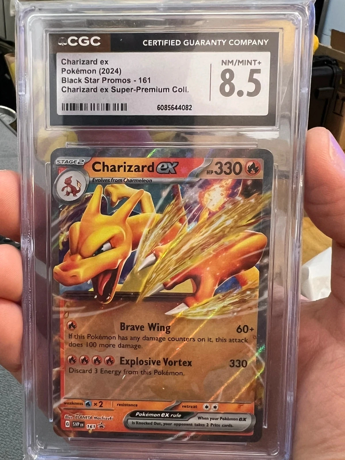 Carte Charizard ex SVP 161 Graduée CGC 8.5 Nm/Mint+ | Black Star Promo – photo 5